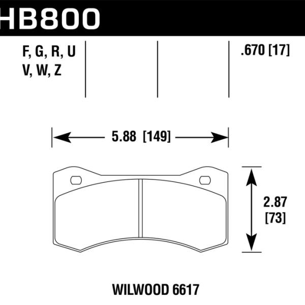 Hawk Performance HB800V.670