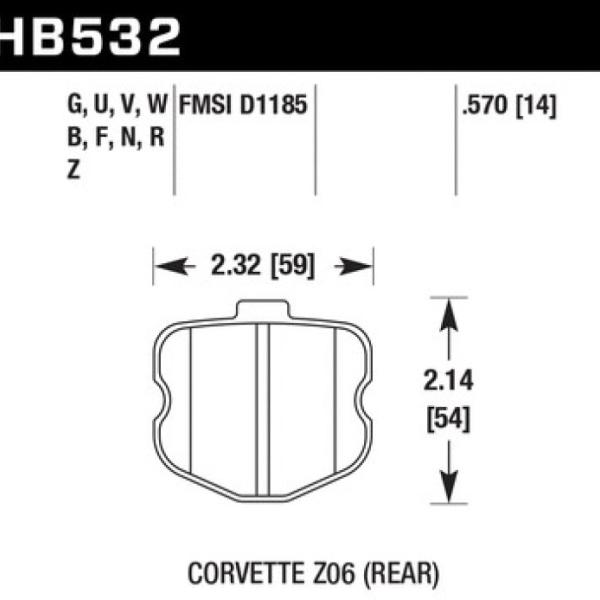 Hawk Performance HB532D.570