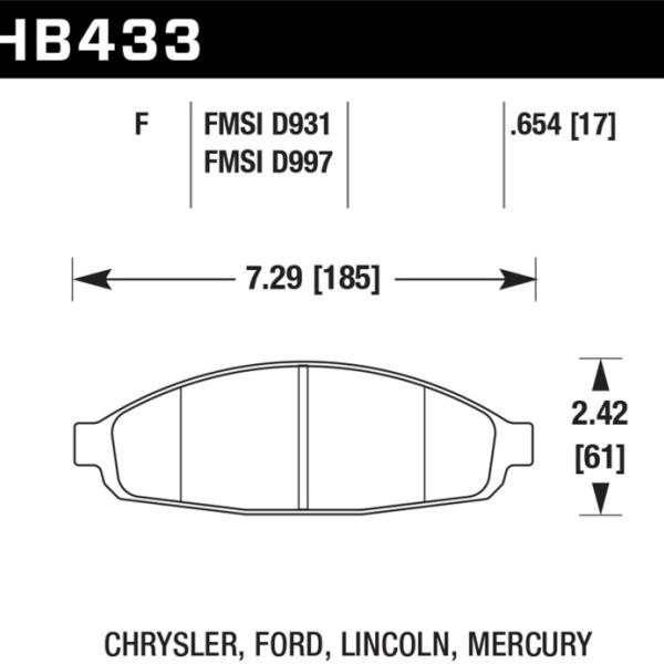 Hawk Performance HB433F.654