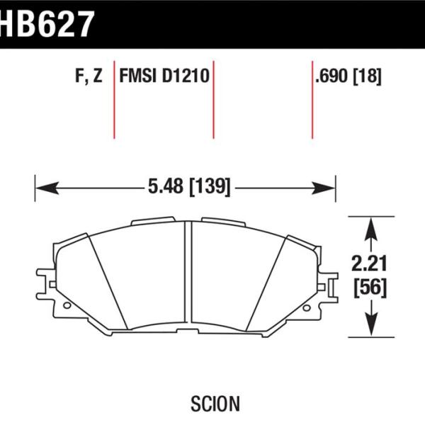 Hawk Performance HB627F.690