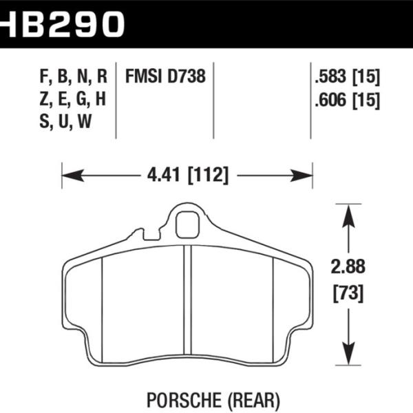 Hawk Performance HB290E.606