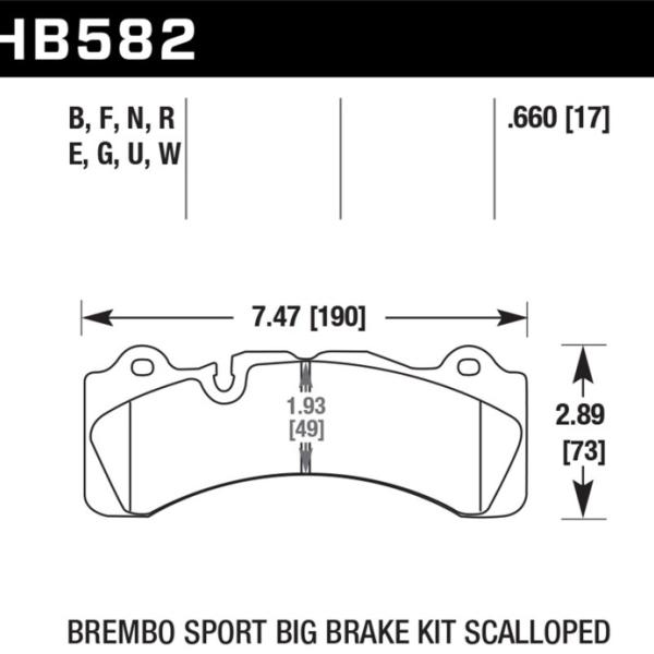 Hawk Performance HB582W.660