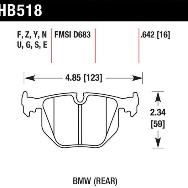 Hawk Performance HB518Z.642