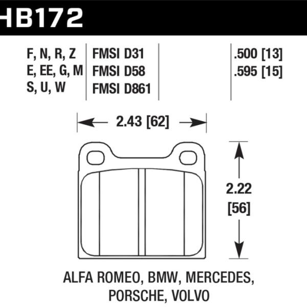 Hawk Performance HB172M.595