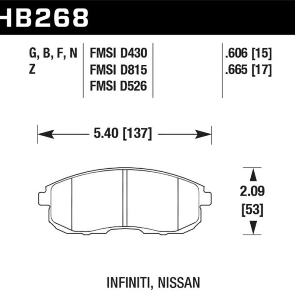 Hawk Performance HB268N.665