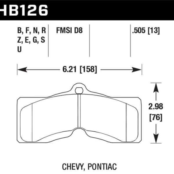 Hawk Performance HB126E.505
