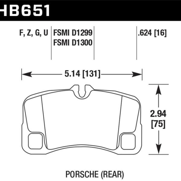 Hawk Performance HB651G.624