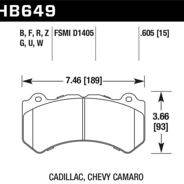 Hawk Performance HB649Z.605
