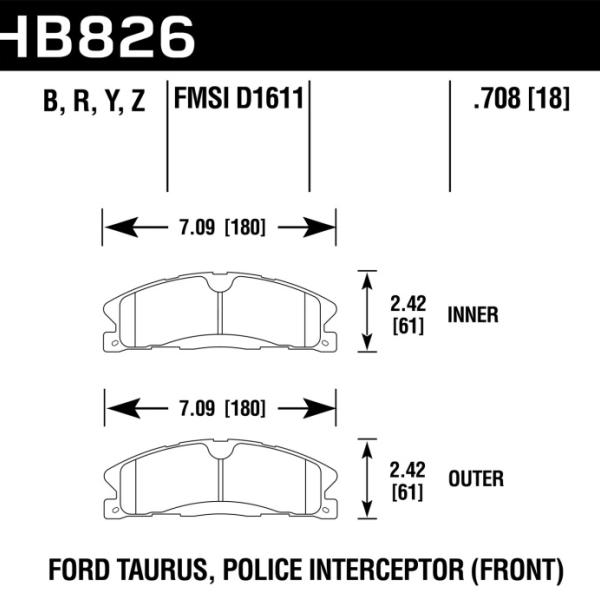 Hawk Performance HB826Z.708