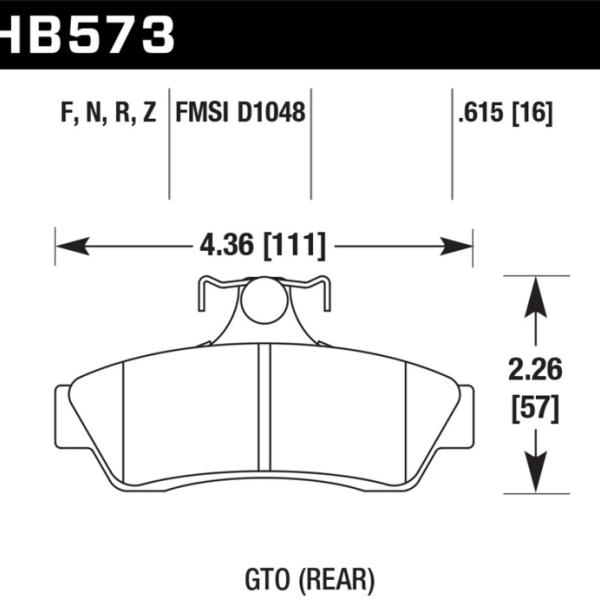 Hawk Performance HB573Z.615