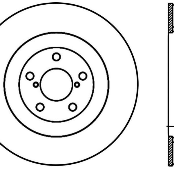 ST Slot & Drill Brake Rotors Stoptech 127.47018L