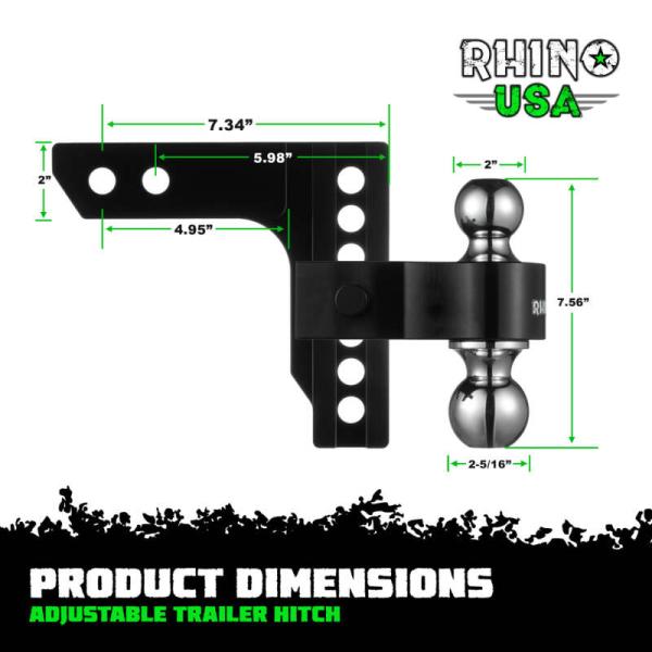 RSA Hitches Rhino USA RG-HTDROP2-BLK
