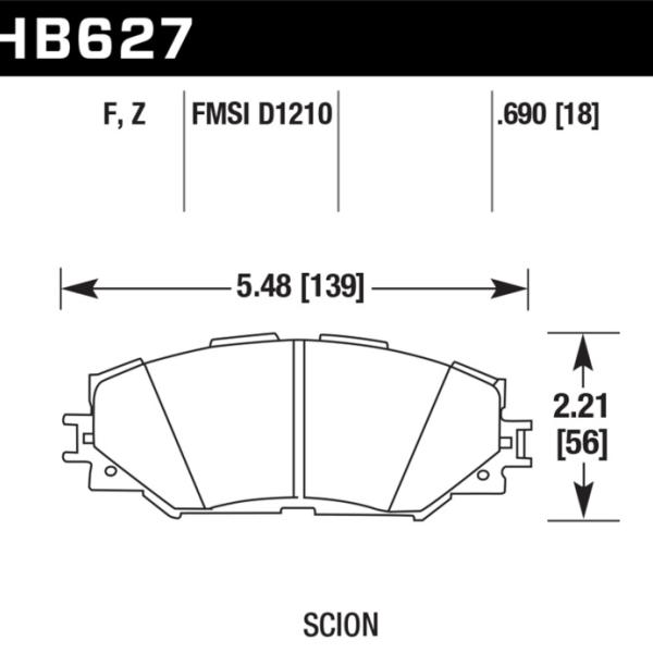 Hawk Performance HB627B.690