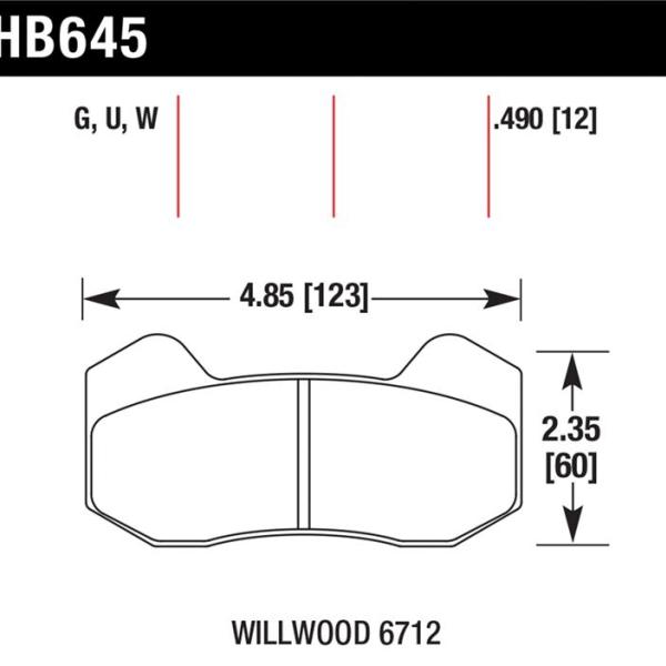 Hawk Performance HB645G.490