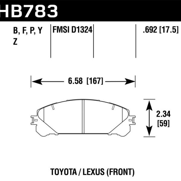 Hawk Performance HB783P.692