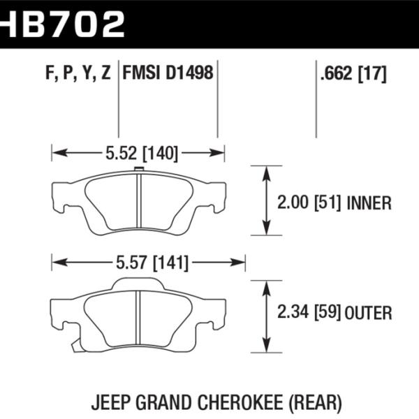 Hawk Performance HB702P.662