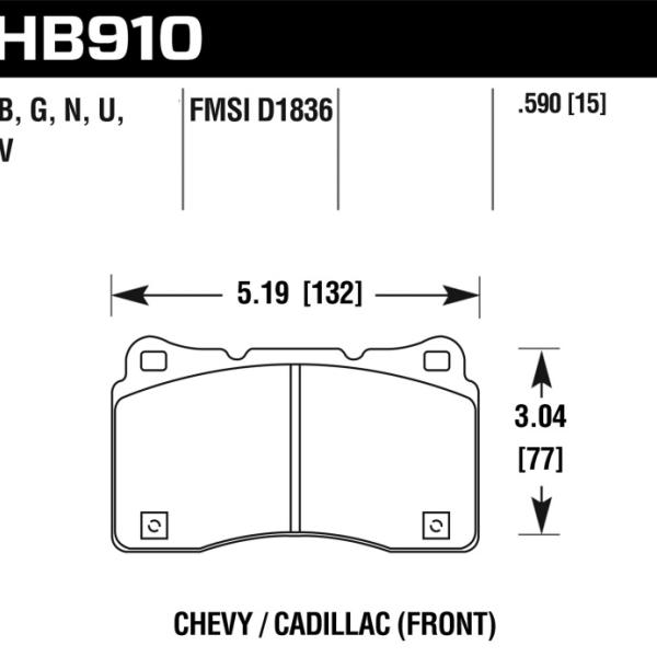 Hawk Performance HB910G.590
