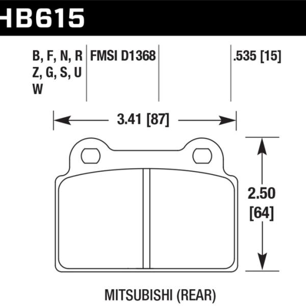 Hawk Performance HB615W.535