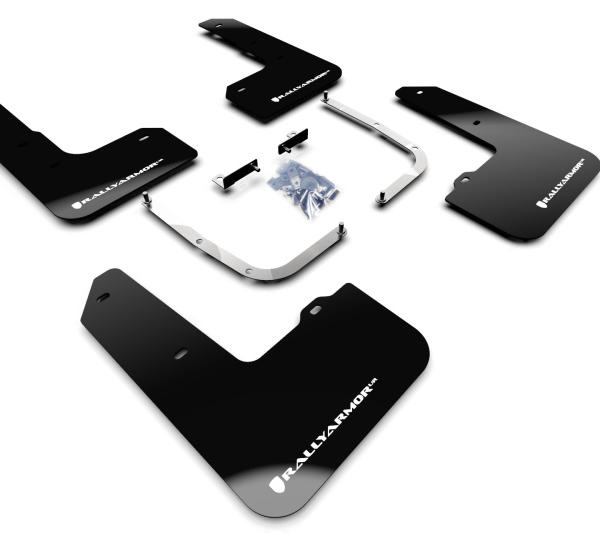 RAL UR Blk Flap/Wht Logo Rally Armor MF57-UR-BLK/WH