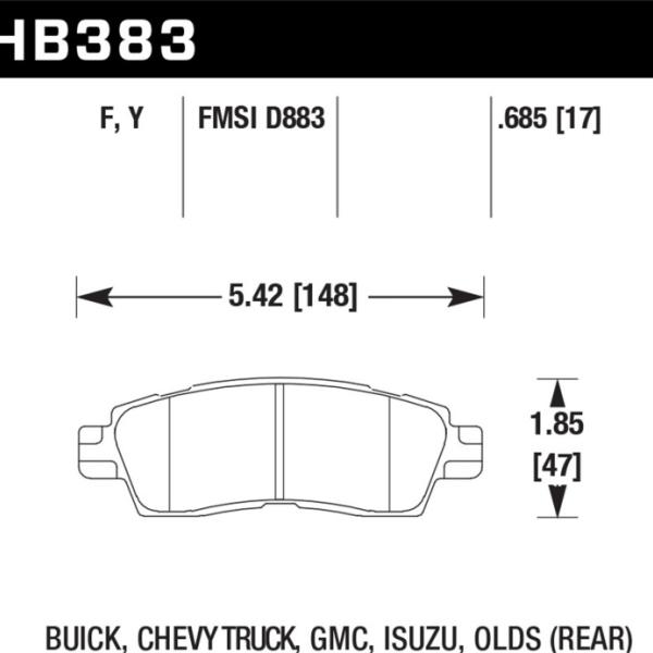 Hawk Performance HB383F.685