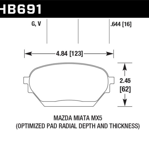 Hawk Performance HB691G.644