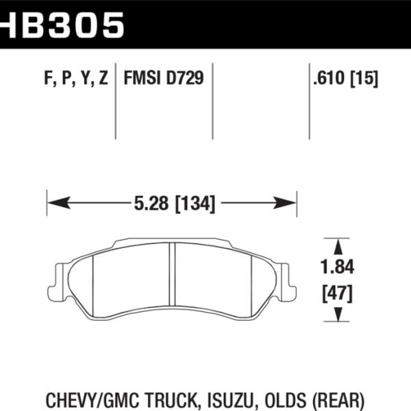Hawk Performance HB334P.705
