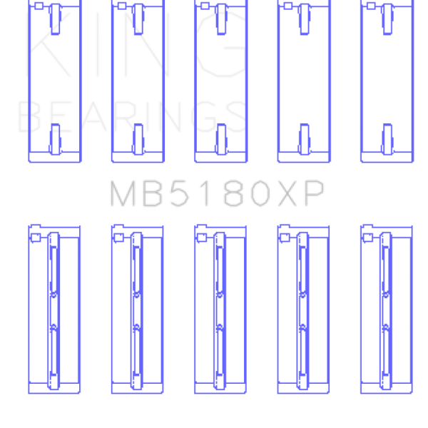 KING Performance Main Bearings King Engine Bearings MB5180XP