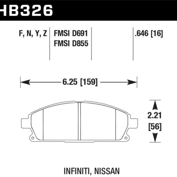Hawk Performance HB326Z.646