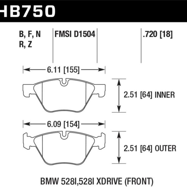 Hawk Performance HB750Z.720