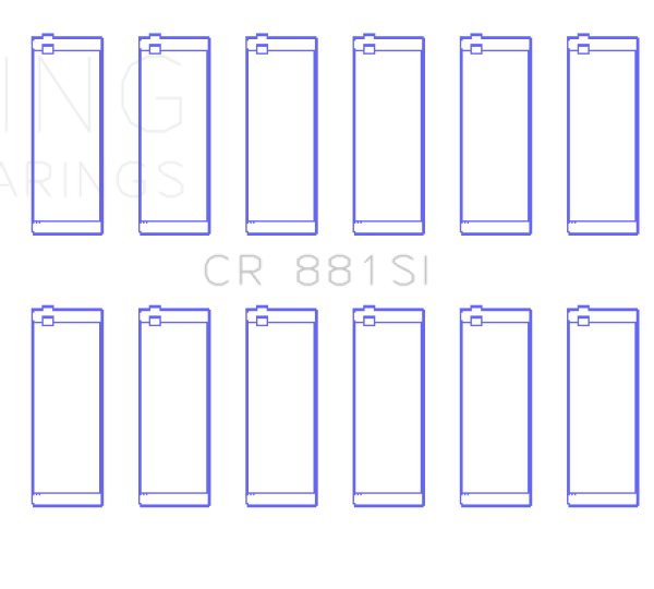KING Connecting Rod Bearings King Engine Bearings CR881SI0.75