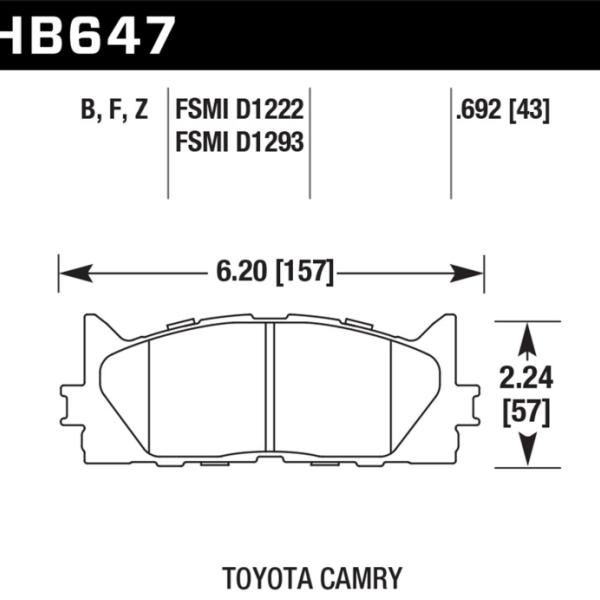 Hawk Performance HB647Z.692