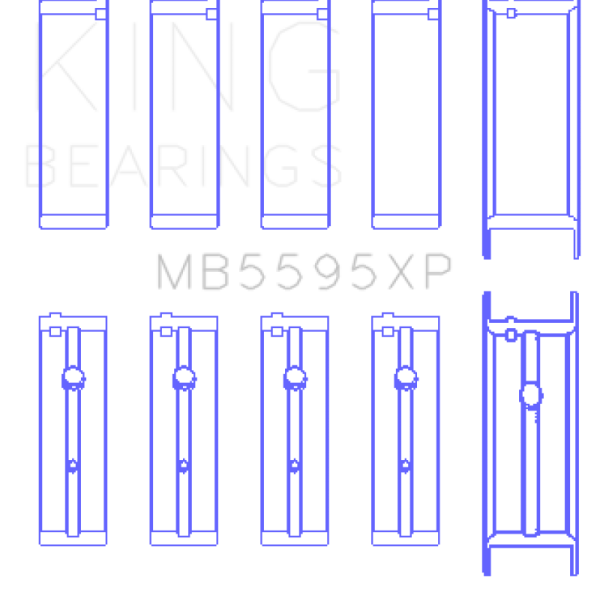 KING Performance Main Bearings King Engine Bearings MB5595XP0.5