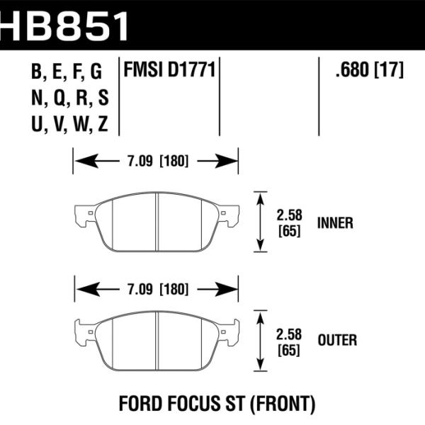 Hawk Performance HB851Z.680