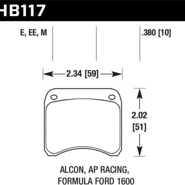 Hawk Performance HB117M.380