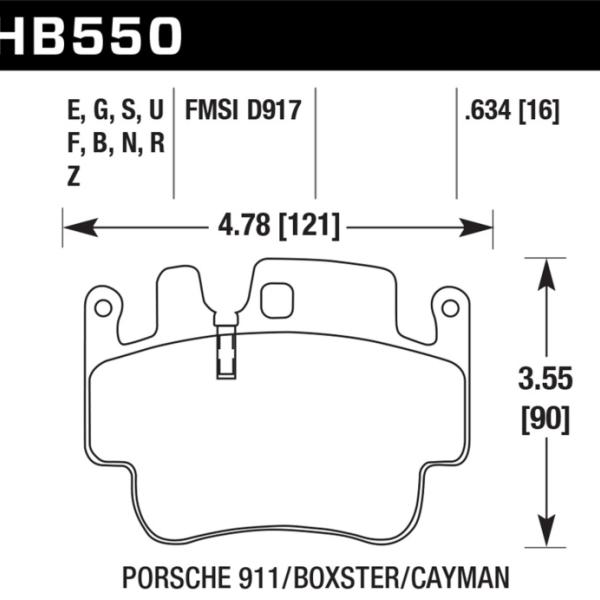 Hawk Performance HB550E.634