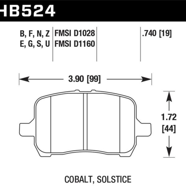 Hawk Performance HB524E.740