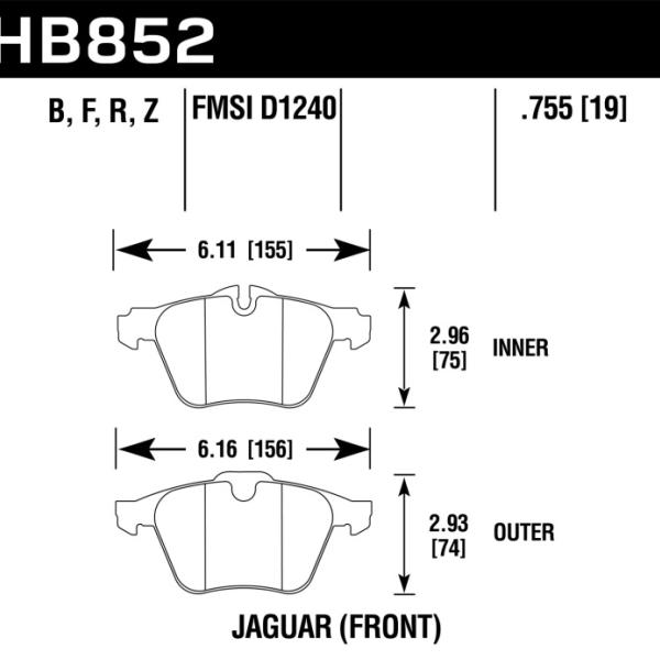 Hawk Performance HB852Z.755