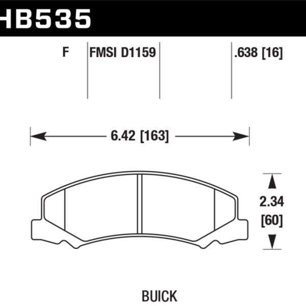 Hawk Performance HB535F.638