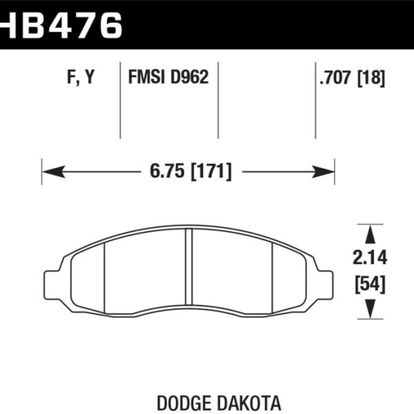 Hawk Performance HB476Y.707