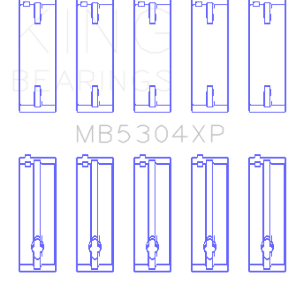 KING Main Bearings King Engine Bearings MB5304XP