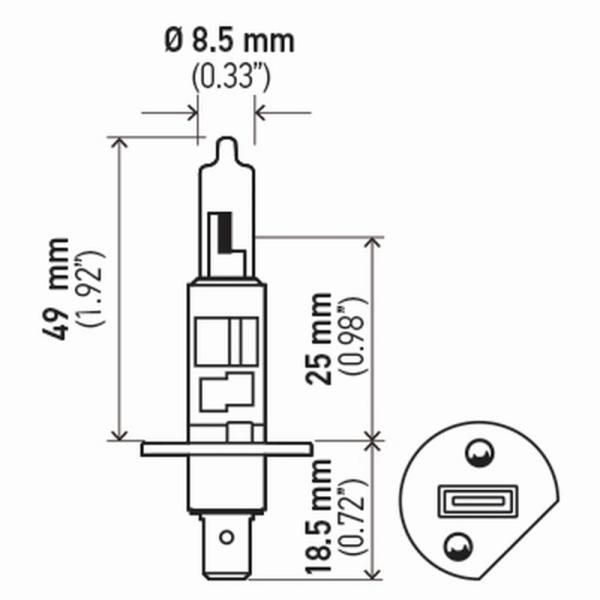 HELLA Xenon Bulb Hella H1 2.0TB
