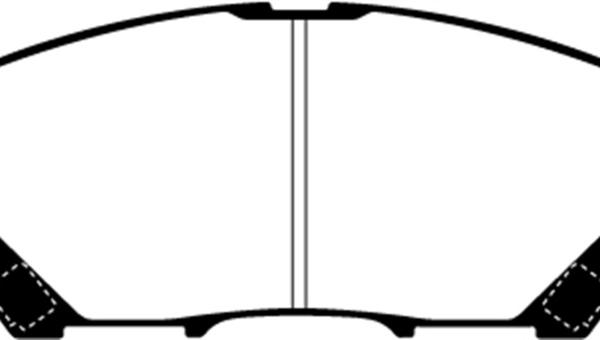 EBC Greenstuff Brake Pad Sets EBC DP61681