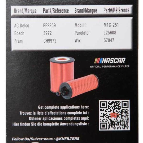 KN Oil Filter K&N Engineering HP-7020