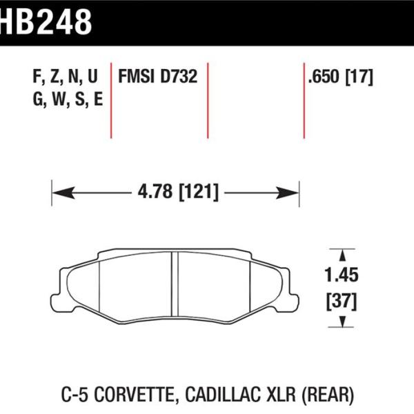Hawk Performance HB248F.650