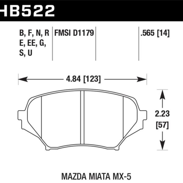 Hawk Performance HB522E.565
