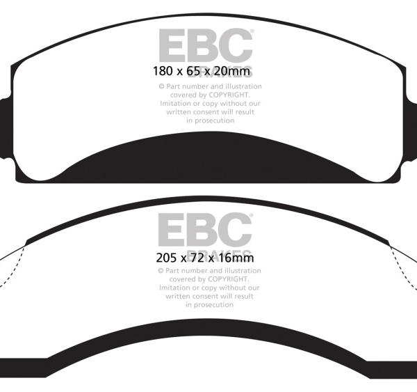 EBC Yellowstuff Brake Pad Sets EBC DP41241R
