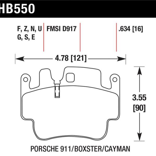 Hawk Performance HB550N.634