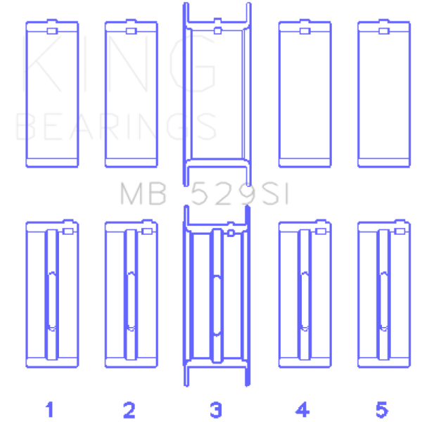 KING Main Bearings King Engine Bearings MB529SI