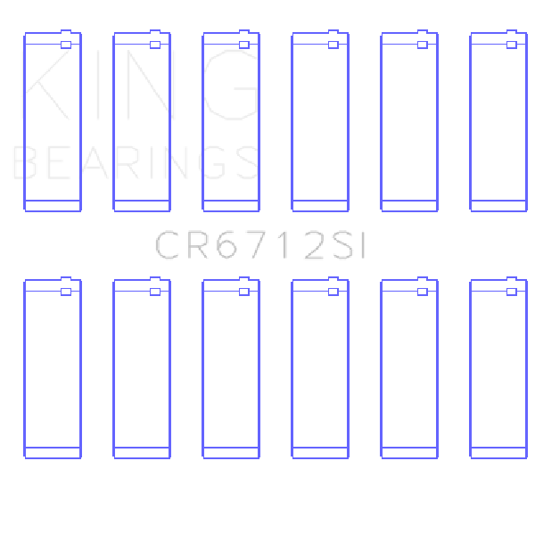 KING Connecting Rod Bearings King Engine Bearings CR6712SI0.75