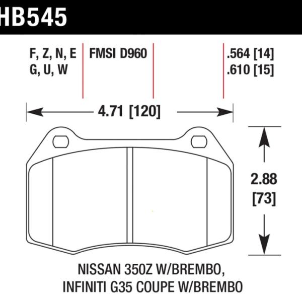 Hawk Performance HB545E.564